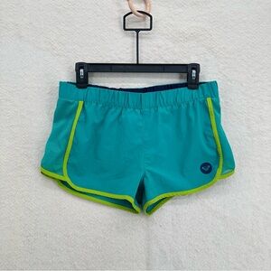 Y2K Vintage Roxy Surf Shorts In Teal and Green